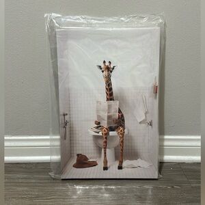 NWOT Giraffe Bathroom Wall Decor
